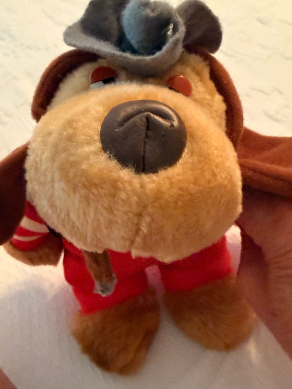 Rare 1987 Commonwealth Toy & Novelty Co. "Smoking Cigar" Vintage Dog Plush.